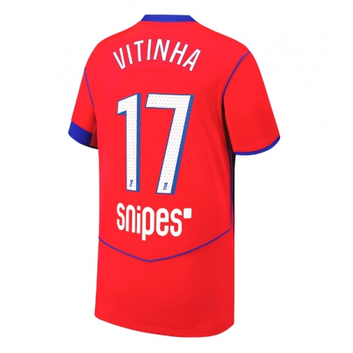 Billige Fotballdrakt Paris Saint-Germain Vitinha #17 Replika Tredjedrakt 2025-26 Kortermet Billige Fotballdrakt Paris Saint-Germain Vitinha #17 Replika Tredjedrakt 2025-26 Kortermet